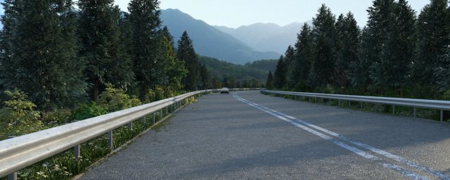 Forest road 3D मॉडल .c4d .max .obj .3ds .fbx .stl .blend 