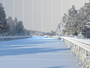 Forest road 3D मॉडल
