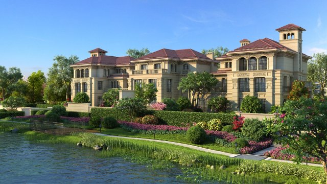 Villa 3Dモデル .c4d .max .obj .3ds .fbx .stl .blend 