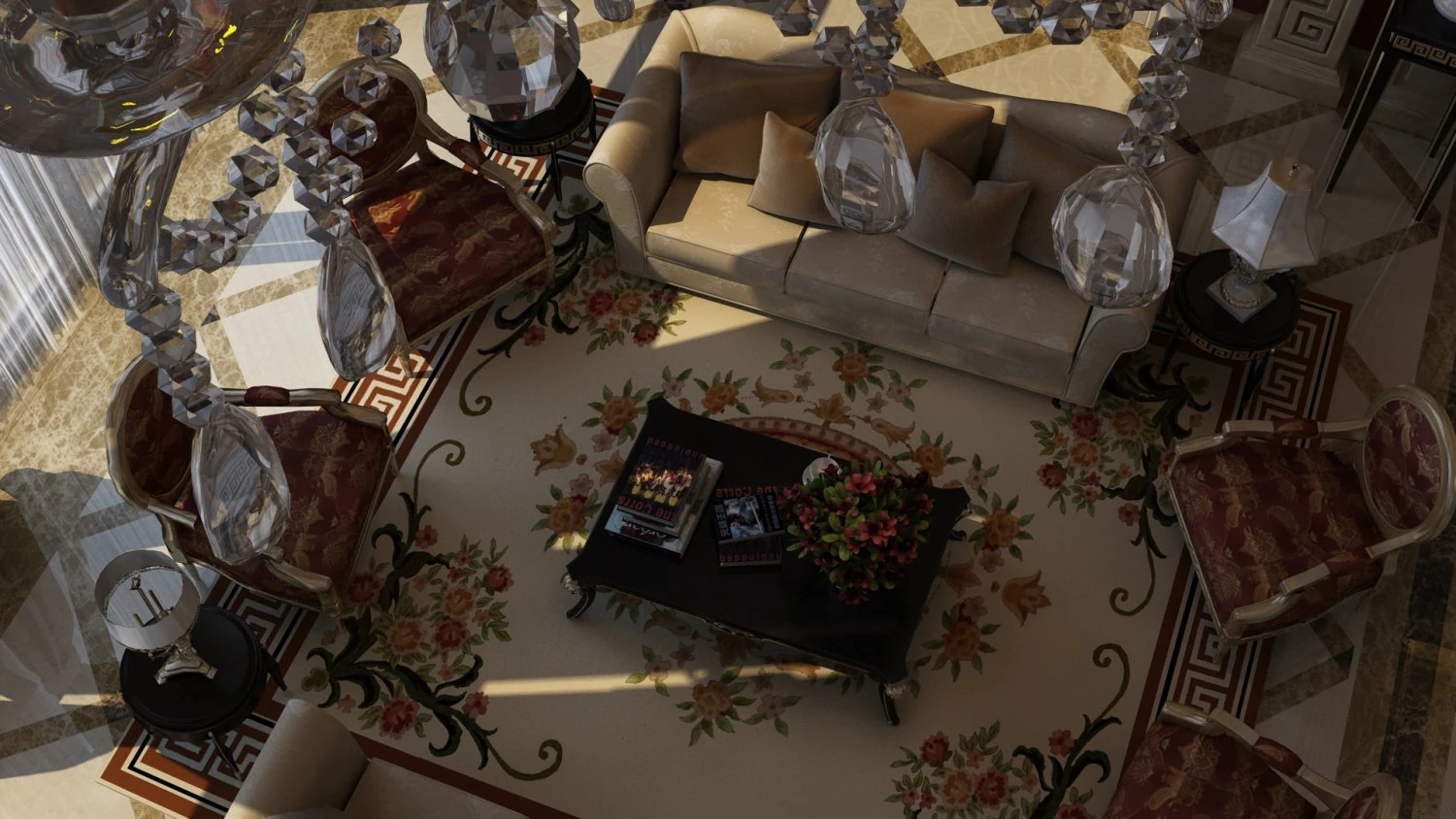 リビングルーム 3Dモデル .c4d .max .obj .3ds .fbx .stl .blend 