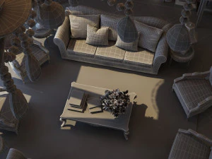 リビングルーム 3Dモデル
