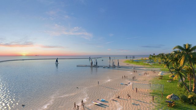 Seaside 3D Model .c4d .max .obj .3ds .fbx .stl .blend 