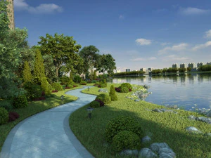 Lungofiume Modello 3D