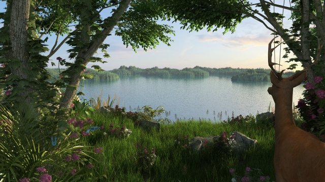 The lake Modelo 3D .c4d .max .obj .3ds .fbx .stl .blend