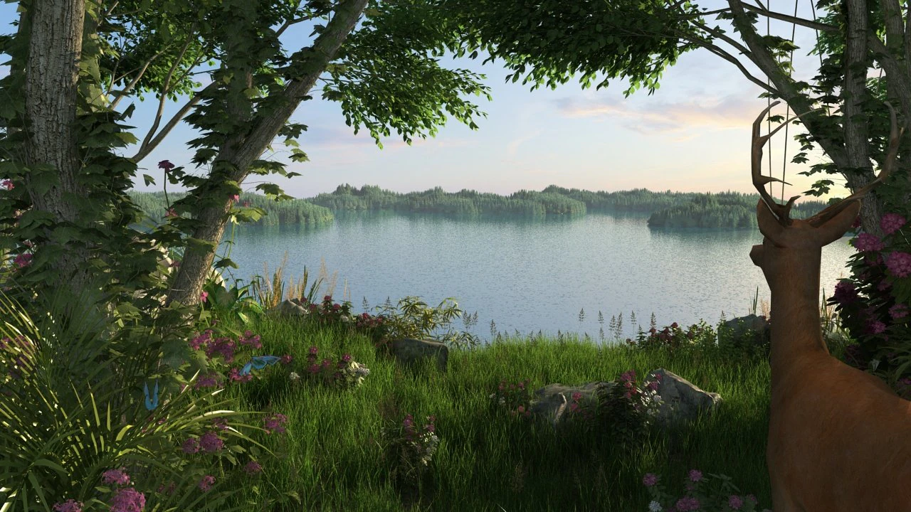 The lake 3D Model .c4d .max .obj .3ds .fbx .stl .blend 