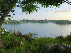 The lake Modelo 3D
