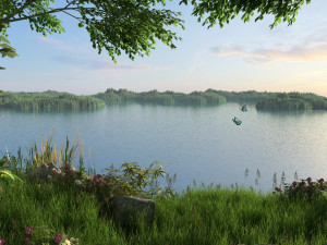 The lake Modelo 3D