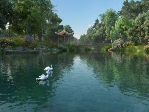 Scenic area 3D Model