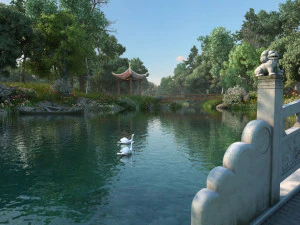 Scenic area 3D Model