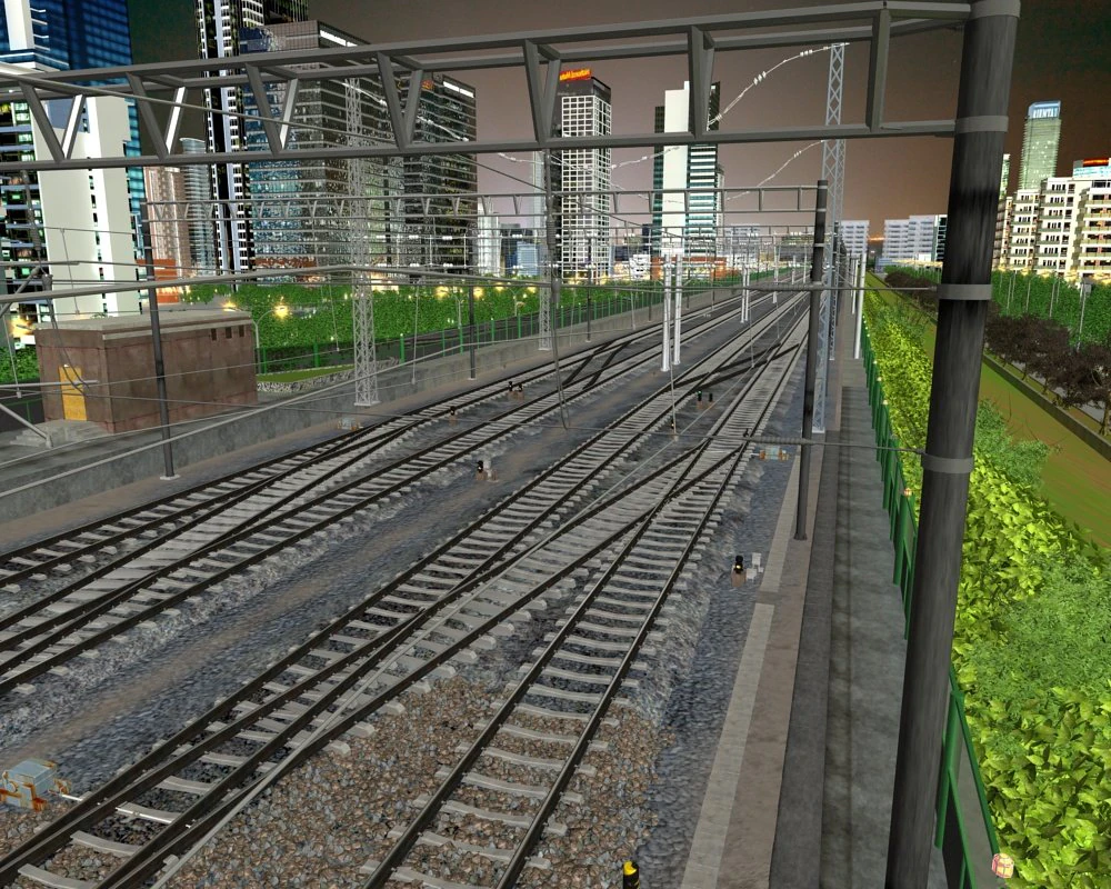 High speed train 3D Model .c4d .max .obj .3ds .fbx .stl .blend 