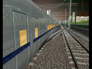 High speed train 3D Model