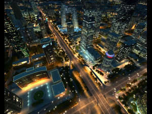 Beijing TV night 3D Model