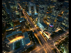 Beijing TV night 3D Model