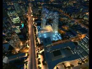 Beijing TV night 3D Model