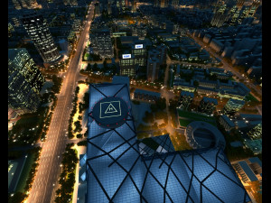 Beijing TV night 3D Model