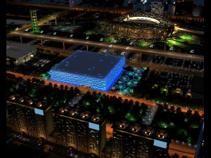 鸟巢和水立方 3D 模型