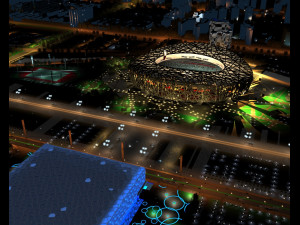 Birds Nest and Water Cube Modello 3D