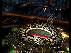 Birds Nest and Water Cube Modello 3D