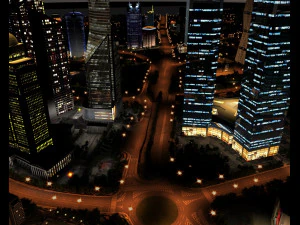 Shanghai TV evening 3D Model
