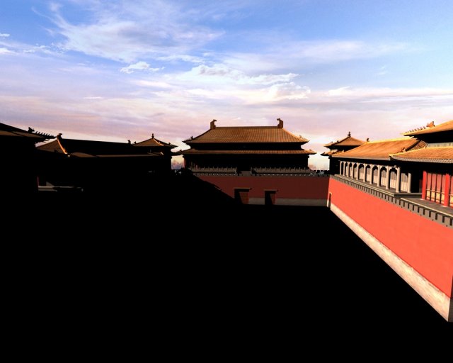 Forbidden City 3D Model .c4d .max .obj .3ds .fbx .stl .blend 