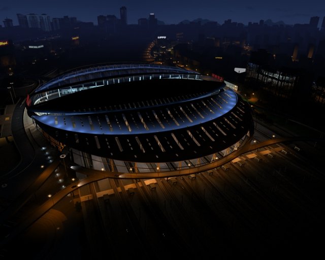 Beijing South Railway Station Model 3D .c4d .max .obj .3ds .fbx .stl .blend