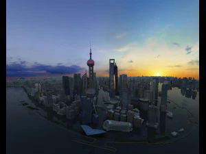 Shanghai Television Station 3D Model