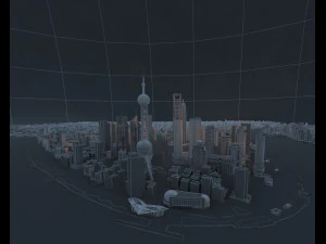 Shanghai Television Station 3D Model