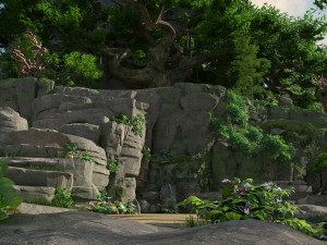 Huaguo mountain 3Dモデル