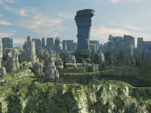 Huaguo mountain 3Dモデル