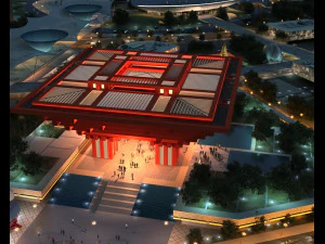 Pabell&oacute;n Chino Modelo 3D