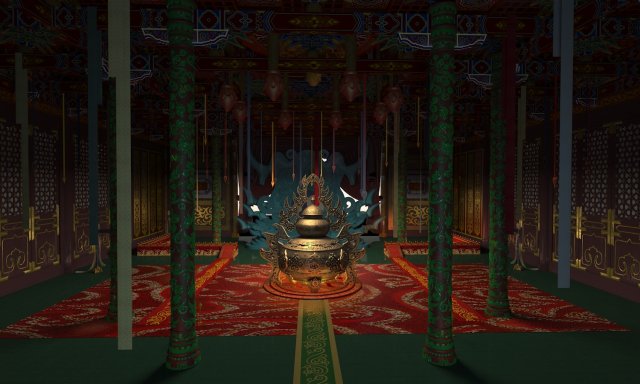 Fairy Palace Model 3D .c4d .max .obj .3ds .fbx .stl .blend 