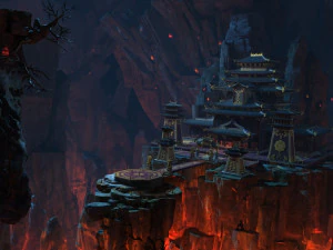 Raja Buddha ke kuil Model 3D