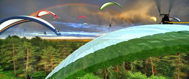 Paragliding Modelo 3D .c4d .max .obj .3ds .fbx .stl .blend 