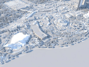 Theme Park Model 3D