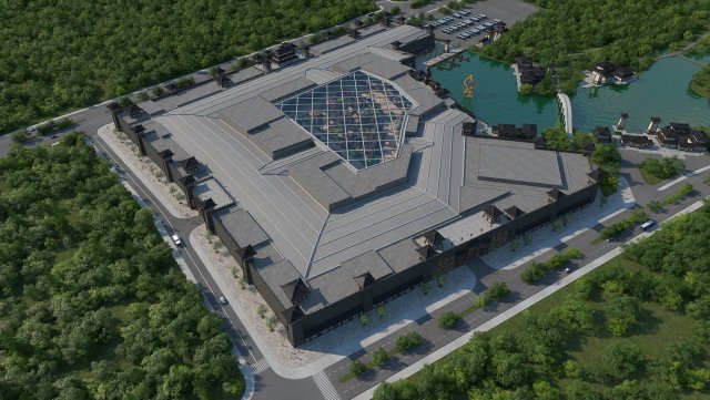 Suqian city 3D Модель .c4d .max .obj .3ds .fbx .stl .blend 