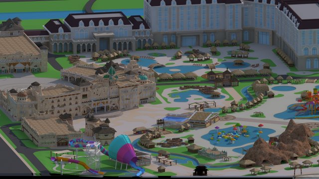 Yiwu city 3D Model .c4d .max .obj .3ds .fbx .stl .blend 
