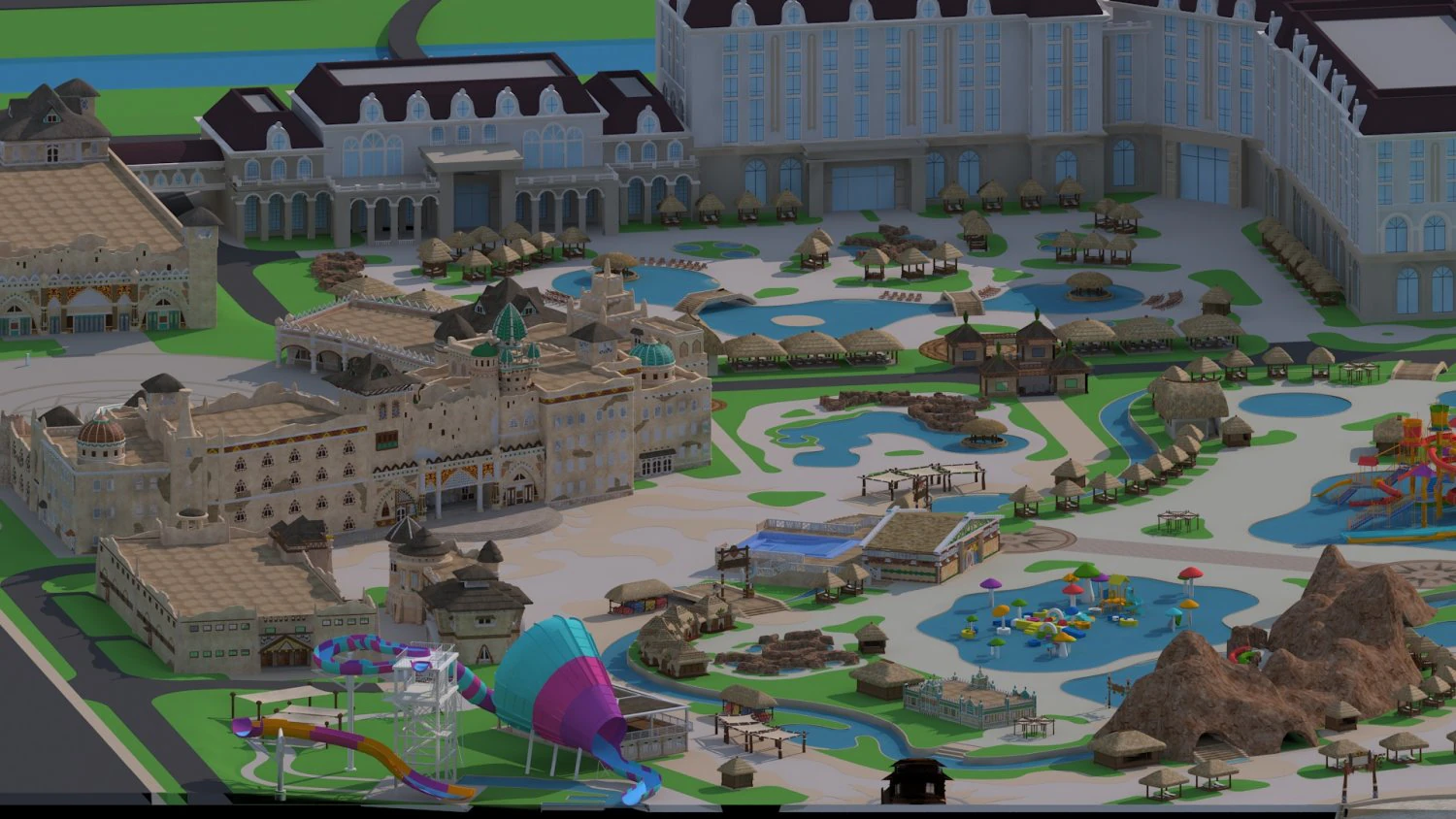 Yiwu city 3D Model .c4d .max .obj .3ds .fbx .stl .blend