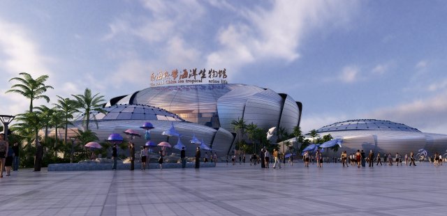 Marine Museum 3D Model .c4d .max .obj .3ds .fbx .stl .blend 