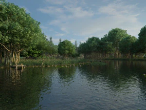 Wetland Park 3D Model