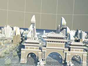 Hainan Mazu Square 3D Model