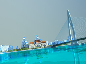 Hainan Mazu Square 3D Модель