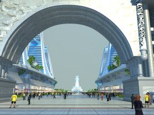 Hainan Mazu Square Model 3D
