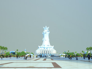 Hainan Mazu Square Model 3D