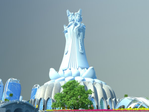 Hainan Mazu Square Model 3D