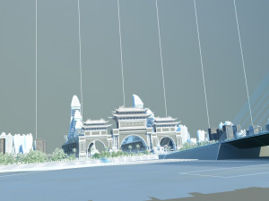 Hainan Mazu Square Model 3D