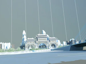 Hainan Mazu Square 3D Model