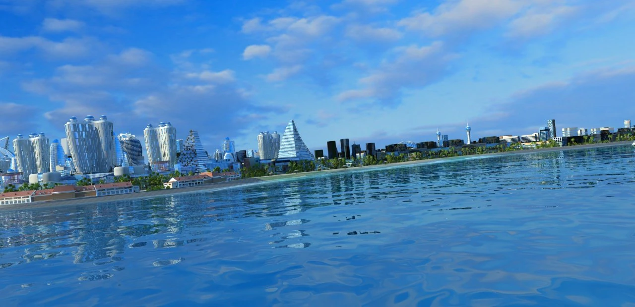 Hainan Mazu Square 3D Model .c4d .max .obj .3ds .fbx .stl .blend 