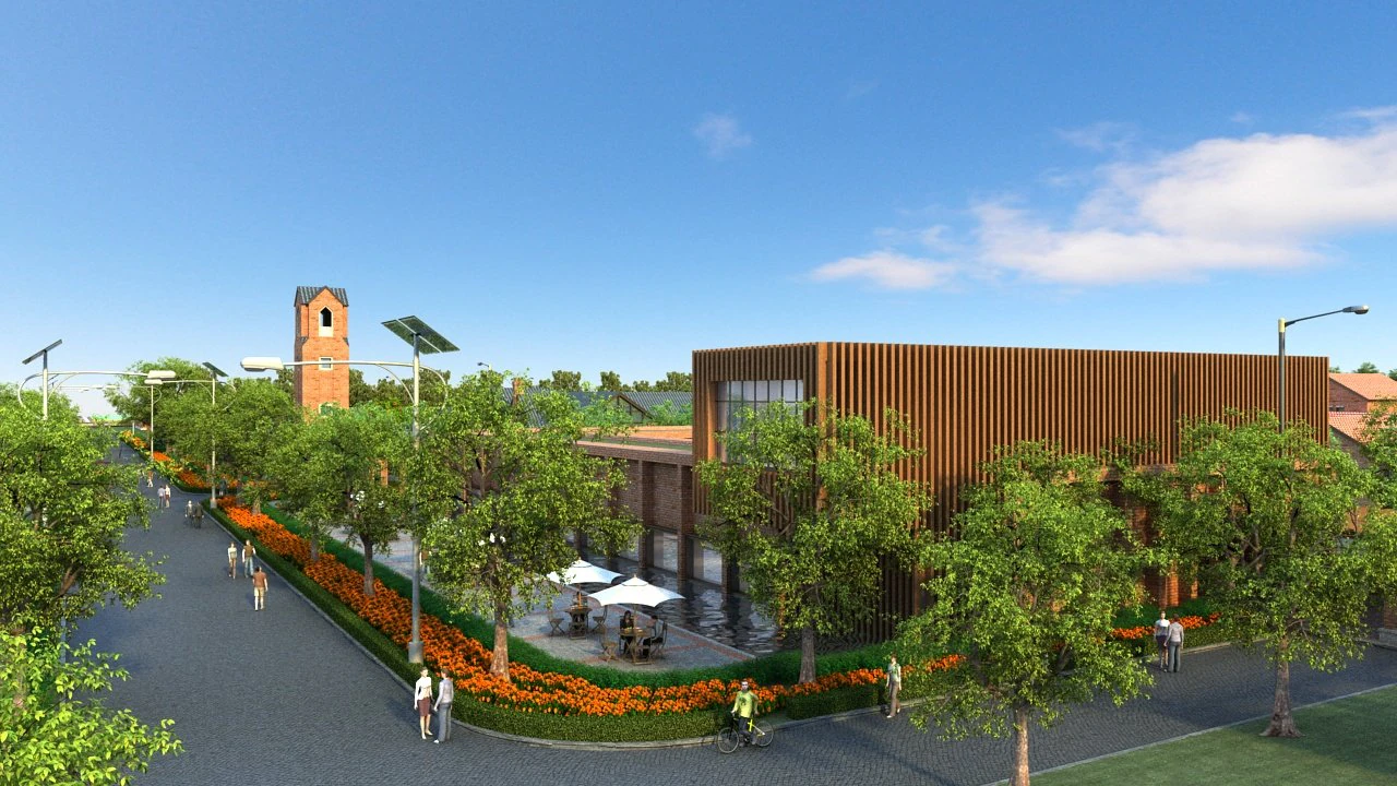 Modern architecture 3D Model .c4d .max .obj .3ds .fbx .stl .blend