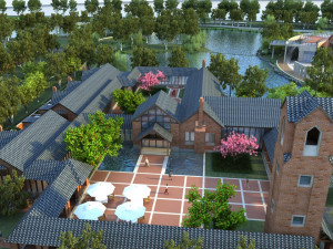 Modern architecture 3D 모델