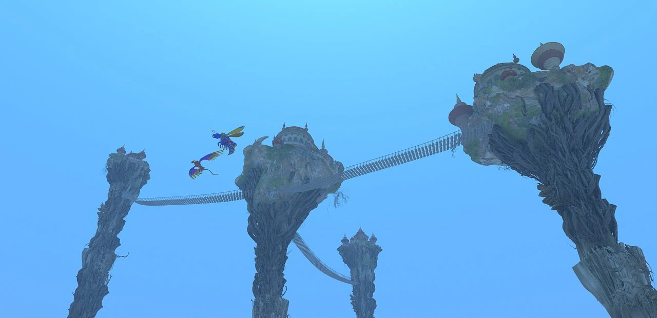 Castle in the Sky 3D Model .c4d .max .obj .3ds .fbx .stl .blend 